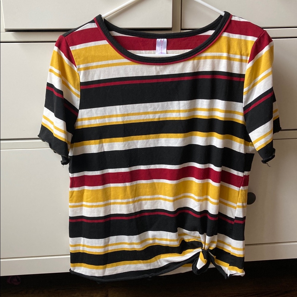 Gryffindor/Hufflepuf colors stripes tshirt